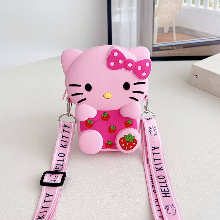 Wholesale Children' s Crossbody Bag Silicone Coin Purse Mini Wallet