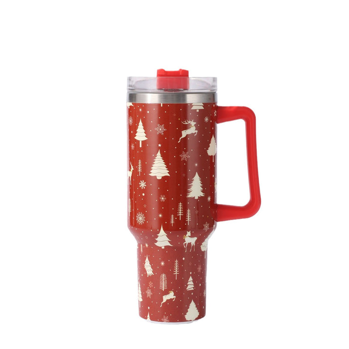 Wholesale Christmas 304 Stainless Steel Insulated Tumbler with Handle Car Cup Gift