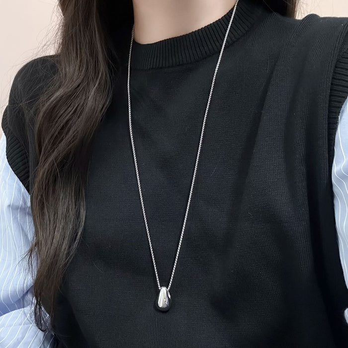 Wholesale Long necklace cross hip-hop pendant titanium steel casual jewelry accessories