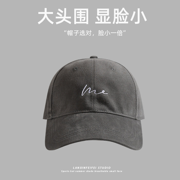 Wholesale Large Baseball Cap Face Small Cap New Big Head Cap Letter Fashion