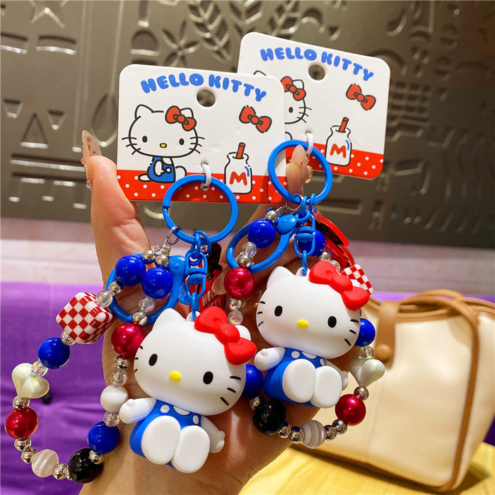 Wholesale Classic doll bracelet keychain cat car keychain pendant bag charm
