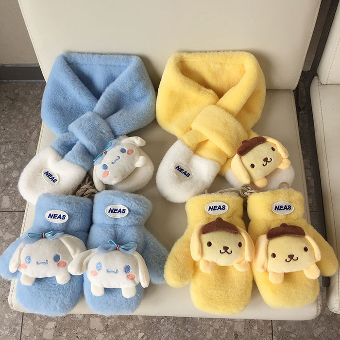 Wholesale Cute Cartoon Embroidered Children' s Scarves