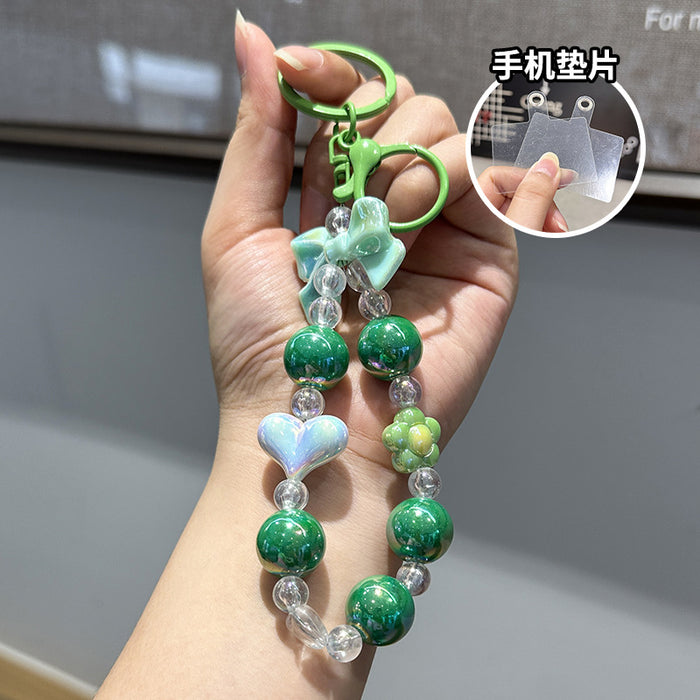 Wholesale Keychain Butterfly Knot Bead Car Keychain Love