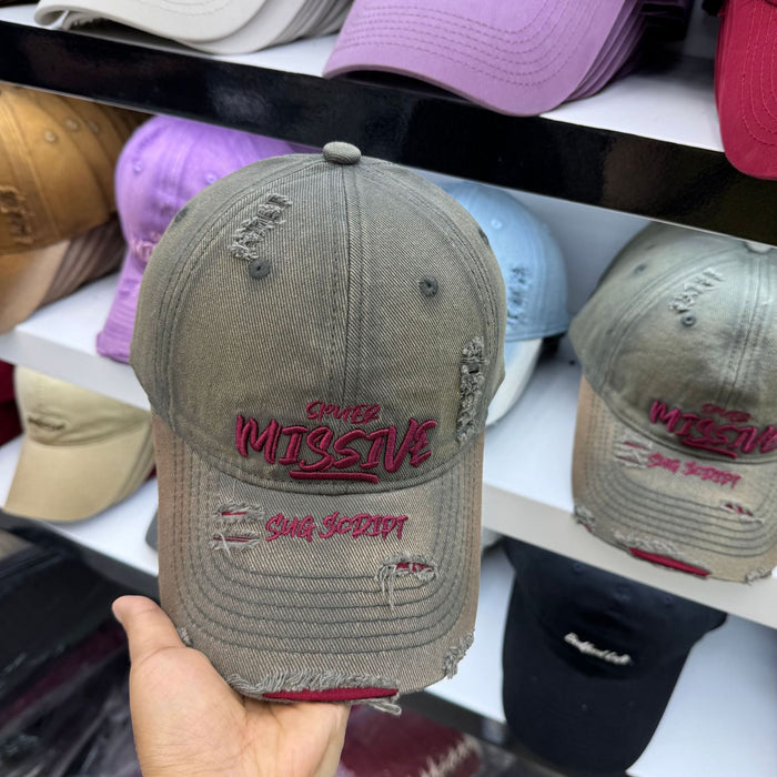 Wholesale New letter embroidered perforated baseball cap, fashionable and versatile for travel