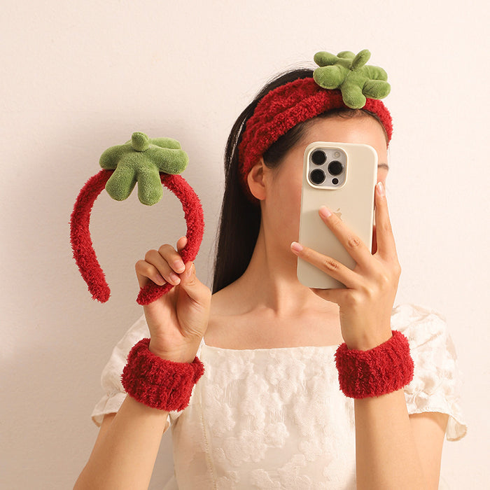 Wholesale Cute wide-brimmed practical plush headband for girls