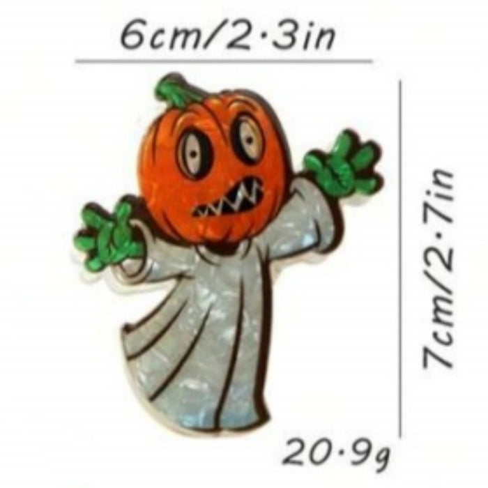 Wholesale  new ghost clip pumpkin skull ponytail clip magic hat shark clip ghost hand eyeball hairpin