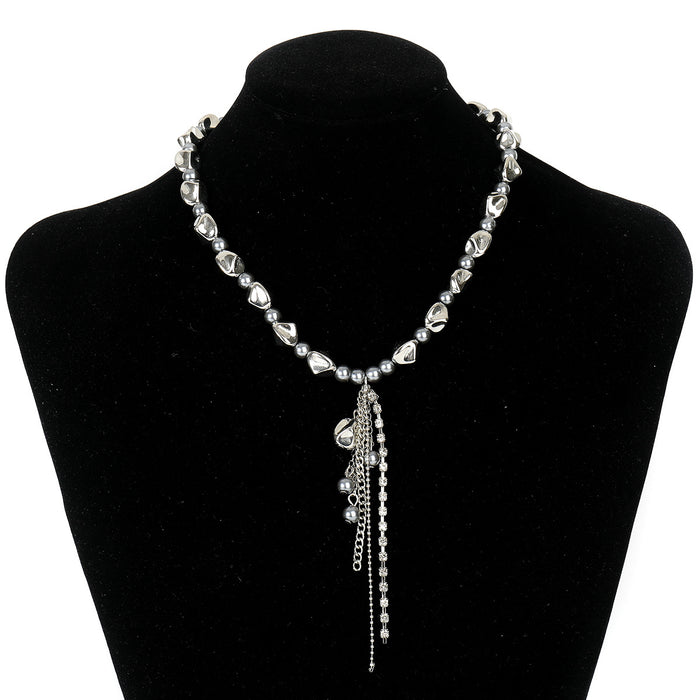 Wholesale Multi-Layered Rhinestone Tassel Chest Jewelry Body Chain Necklace Seaside