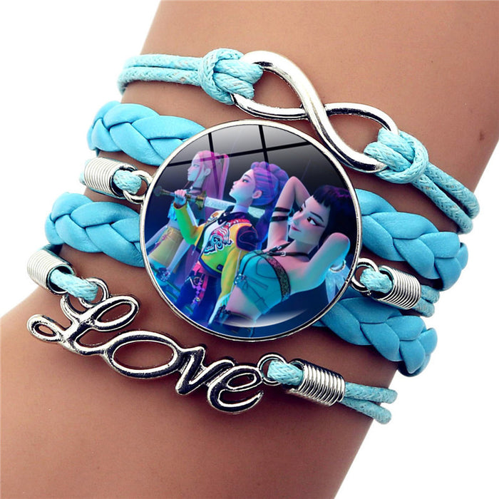 Wholesale K-POP Bracelet for Women,  Anime Cartoon Merchandise Leather Accessories