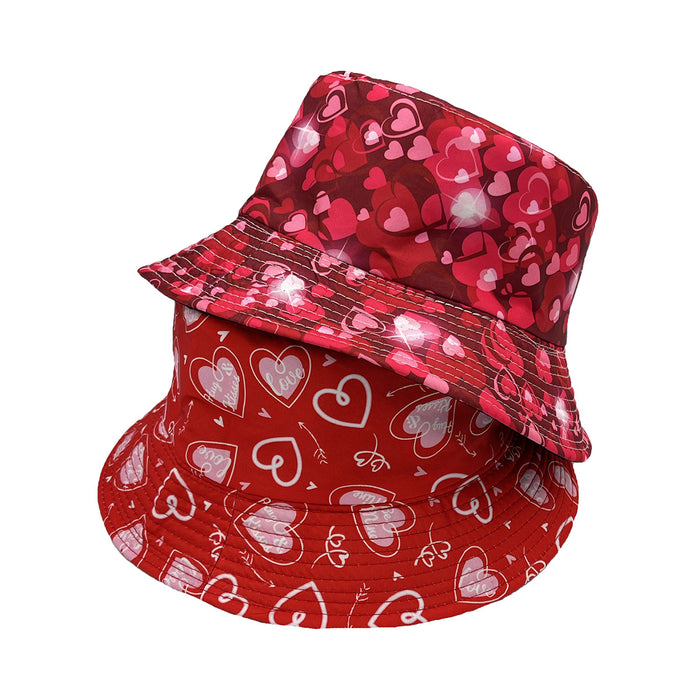 Wholesale Cotton Valentine's Day Bucket Hat JDC-FH-AXing018