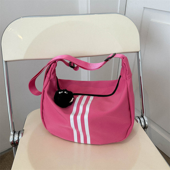 Wholesale Bag niche design, high-end striped crossbody bag