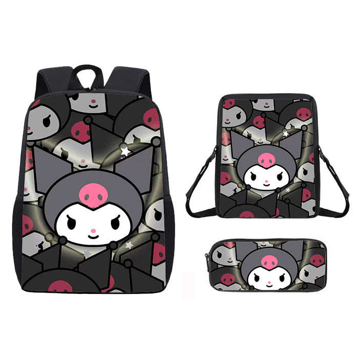 Wholesale Backpack Satchel Pencil Case Three-piece Student Schoolbag