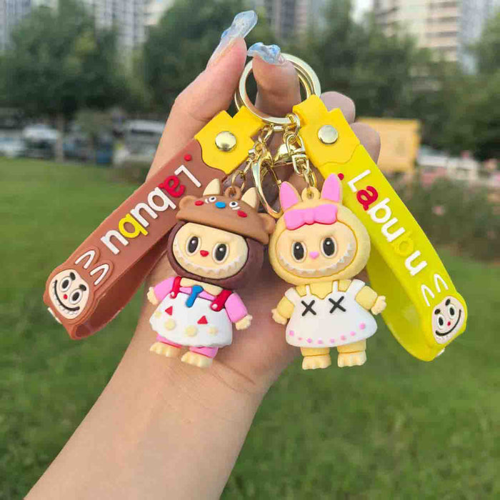 Wholesale Cartoon cute dress-up keychain funny doll bag pendant small gift