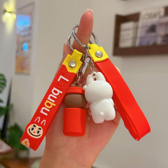 Wholesale Plush Keychain doll student backpack pendant couple