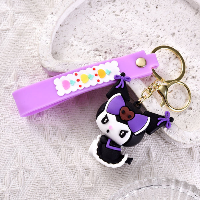 Wholesale Cartoon Silicone Cute Doll Keychain