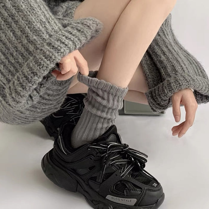 Wholesale Anti odor and sweat absorbing cotton socks, stacked socks, long middle tube