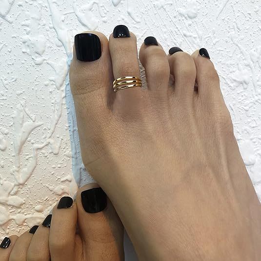 Wholesale Beach Jewelry Foot Ring Mini Small Size Ring Finger Gold Silver Foot Ring Set