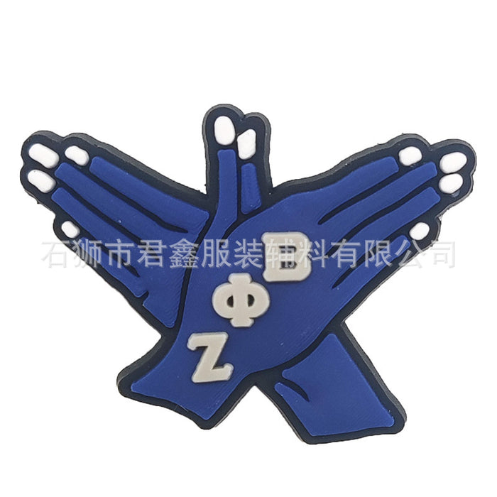 Wholesale 50pcs  blue community organization slippers hole shoes accessories