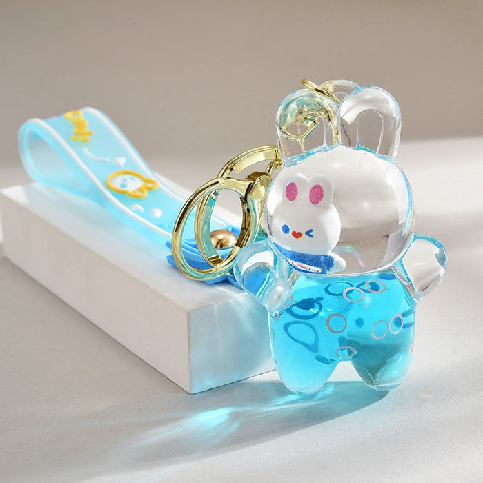 Wholesale Cloud and Sand Pendant Moon Rabbit Keychain