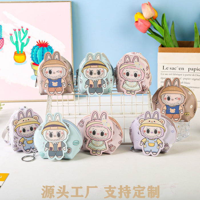 Wholesale Cute Coin Purse Keychain Cartoon Storage Doll Key Bag Doll Machine Grabber Pendant