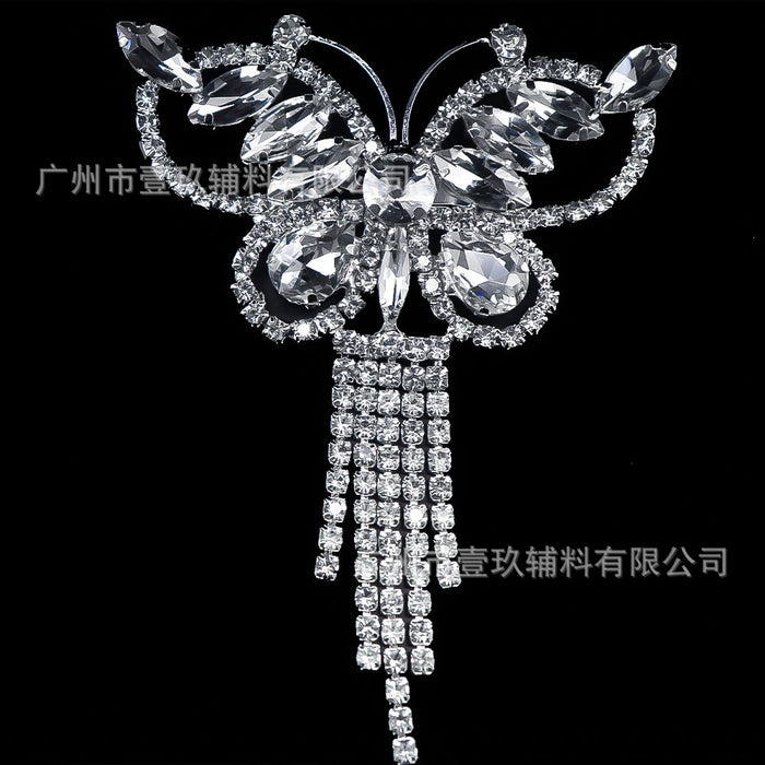 Wholesale DIY rhinestone bow clothing accessories