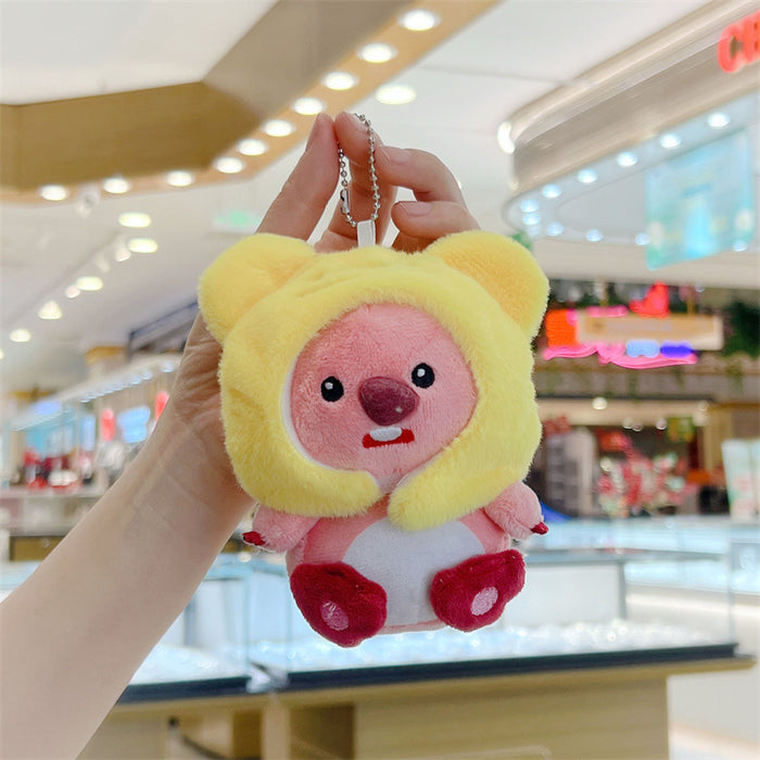 Wholesale  Cute Beaver Pendant Plush Toy Doll  Bag Pendant Keychain