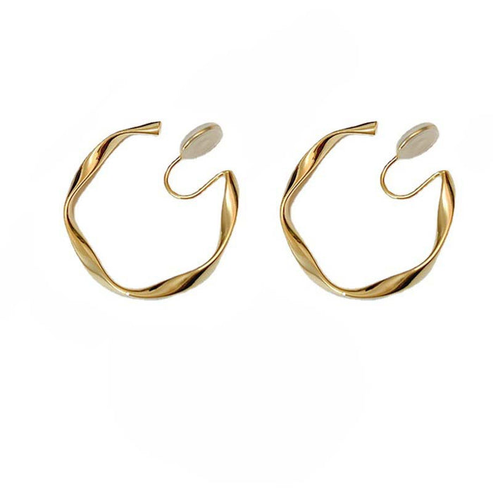 Wholesale 925 silver needle metal grain earrings irregular earrings exaggerated earrings