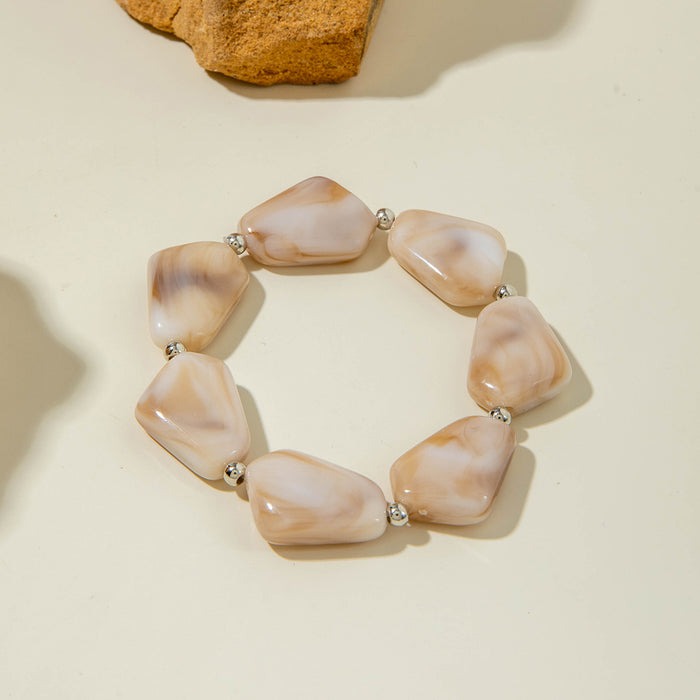 Wholesale Bohemian Irregular Acrylic Colorful Bracelet for Anniversary Fashion Accessory MOQ≥2