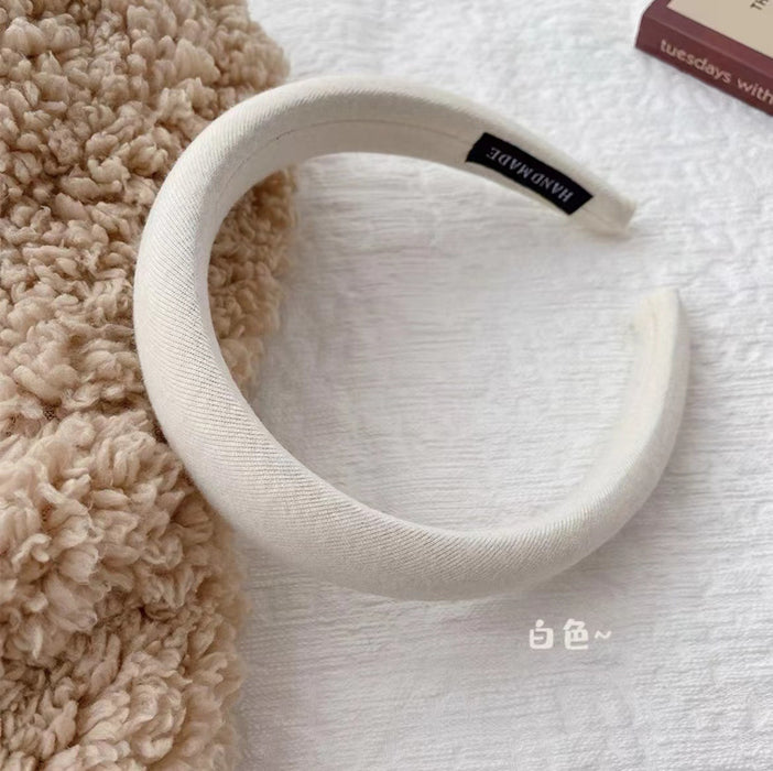 Wholesale Macaron color headband, high skull top, wide edge sponge headband, solid color compression headband, versatile