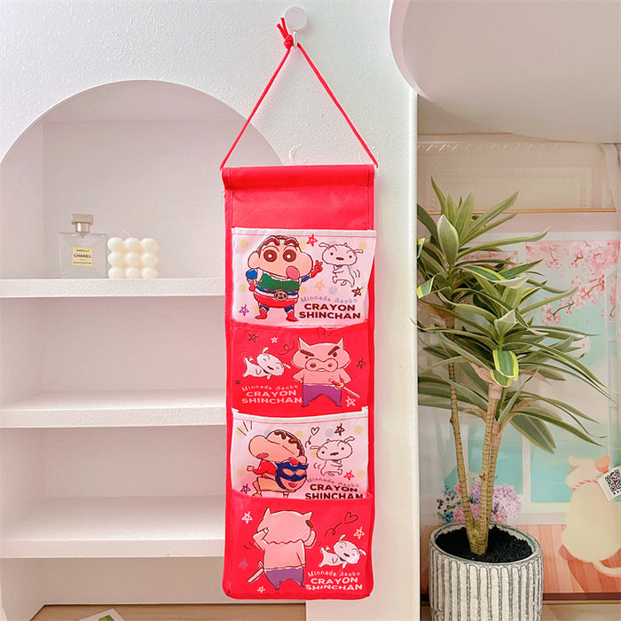Wholesale Cartoon hanging bag storage wall hanging bag ugly fish dormitory sundries storage bag