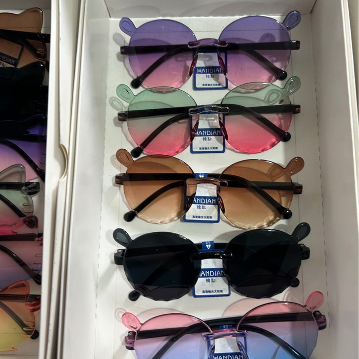 Wholesale Children's Baby Sunglasses Gradient Bear UV Sunshade Glasses Cartoon Sunglasses Glasses
