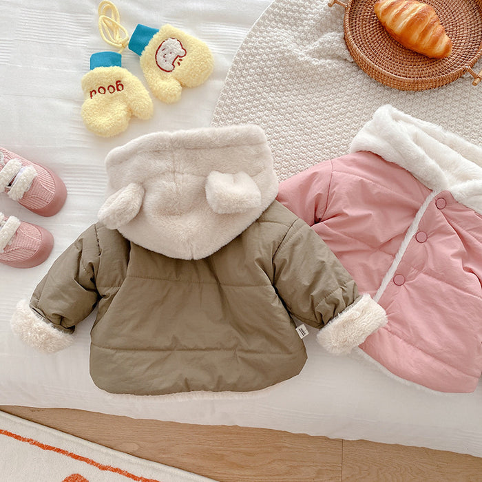 Wholesale Children's Cotton Clothing 0-5 Years Old Winter Children's Clothing Girls' Baby Thick Coat Boys' Hooded Warm Cotton Clothing JDC-BC-XZXY010