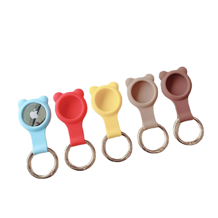 Wholesale PVC Tracking Anti-lost Artifact Soft Bear Ears Protective Cover Keychain JDC-KC-BLT001