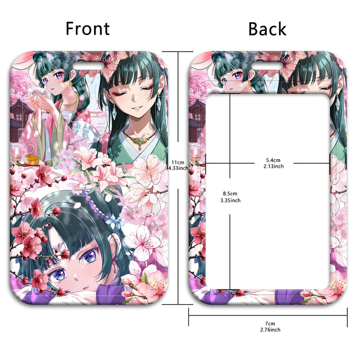 Wholesale Work ID card holder mobile phone lanyard student meal card holder sliding hard case access card holder