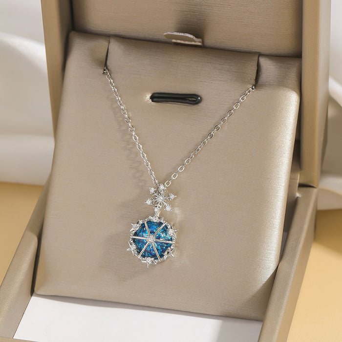 Wholesale Vintage necklace with micro inlaid zircon collarbone chain