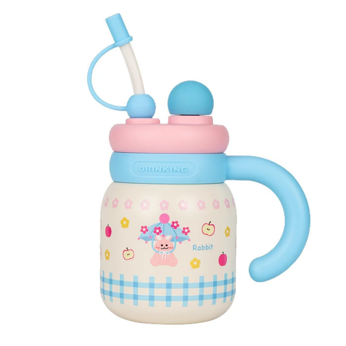 Wholesale Cute,  large-capacity stainless steel straw thermos cup