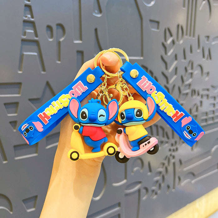 Wholesale   Couple's Cartoon Key Chain Pendant Bag Cute Boys Keychain Decorations  Girls Doll