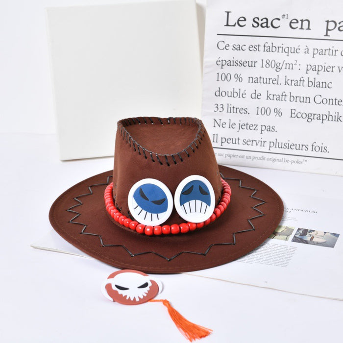 Wholesale Cowboy Hat Cosplay Props Accessories For One Piece Anime Cartoon Character Jeans Hat