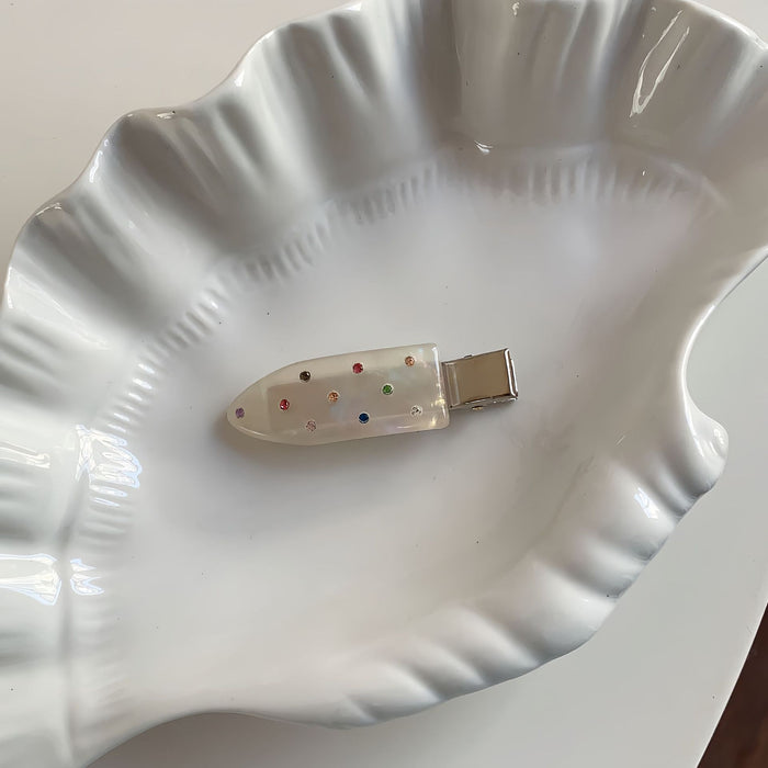 Wholesale Colored Diamond Seamless Hairpin Women's Sweet Bangs Clip Exquisite Side Clip