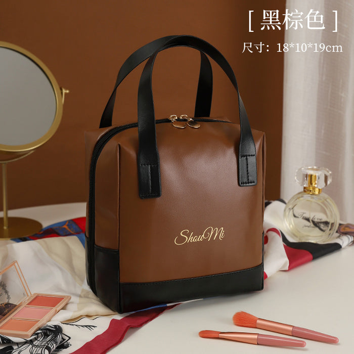 Wholesale Makeup bag with large capacity and portable skincare storage for travel