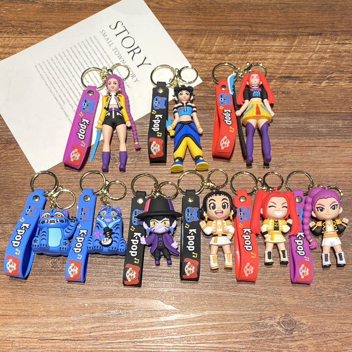 Wholesale  K-pop girl group pvc keychain Cute Keychain