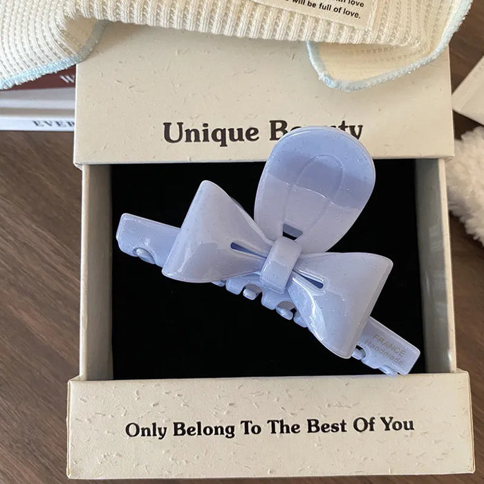 Wholesale Sweet bow, vinegar clip, niche design, cute shark clip, hair clip