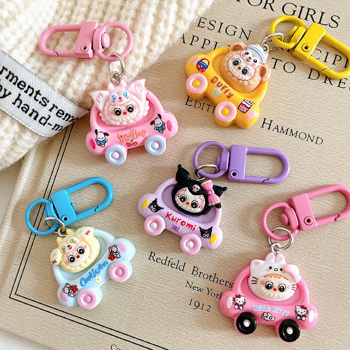 Wholesale Cartoon keychain pendant, cute backpack hanging accessory