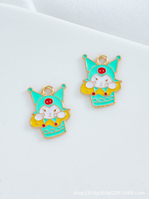 Wholesale 10 PCS DIY Alloy Oil-Drip Cartoon Necklace Pendant