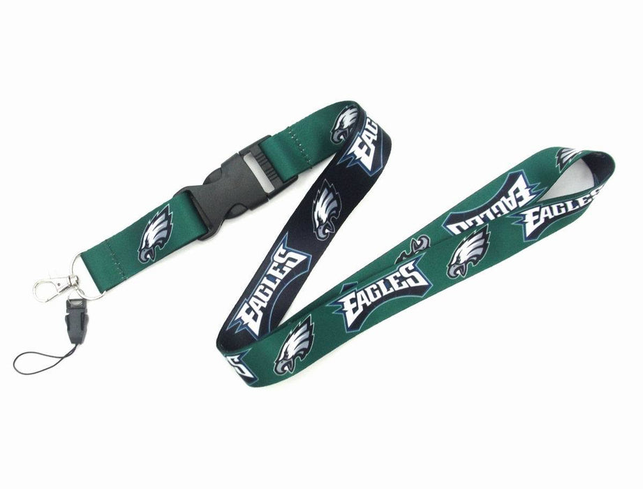 Wholesale Heat transfer rugby team lanyard club/ badge/ key/ work permit/ mobile phone sling buckle lanyard