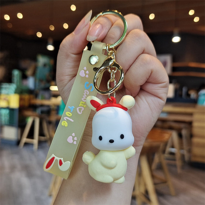 Wholesale Silicone Cartoon Doll Keychain JDC-KC-MingT088