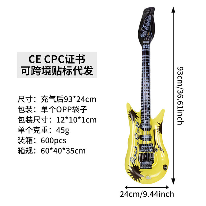 Wholesale 10Pcs inflatable toys inflatable guitar bar party activities stage props inflatable musical instrument