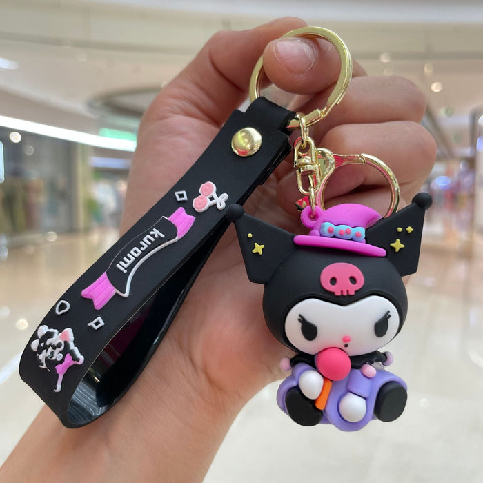 Wholesale Cute cartoon keychain creative couple bag pendant, car keychain pendant, small gift