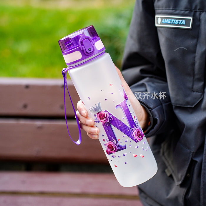 Wholesale Simple letter water bottle