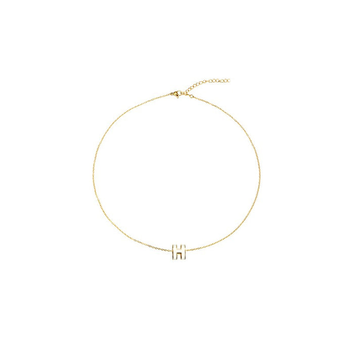 Wholesale Letter pendant necklace, women's niche high-end design, necklace, collarbone chain accessories