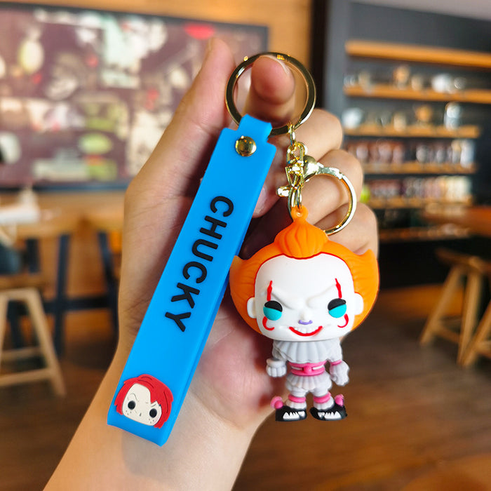 Wholesale Rubber Cartoon Doll Keychain JDC-KC-Tingm187